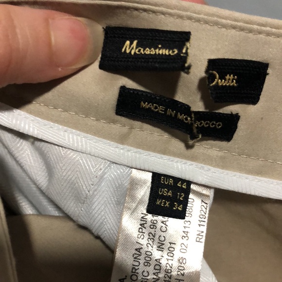 Massimo Dutti High Rise Wide Leg Pants - Picture 4 of 4